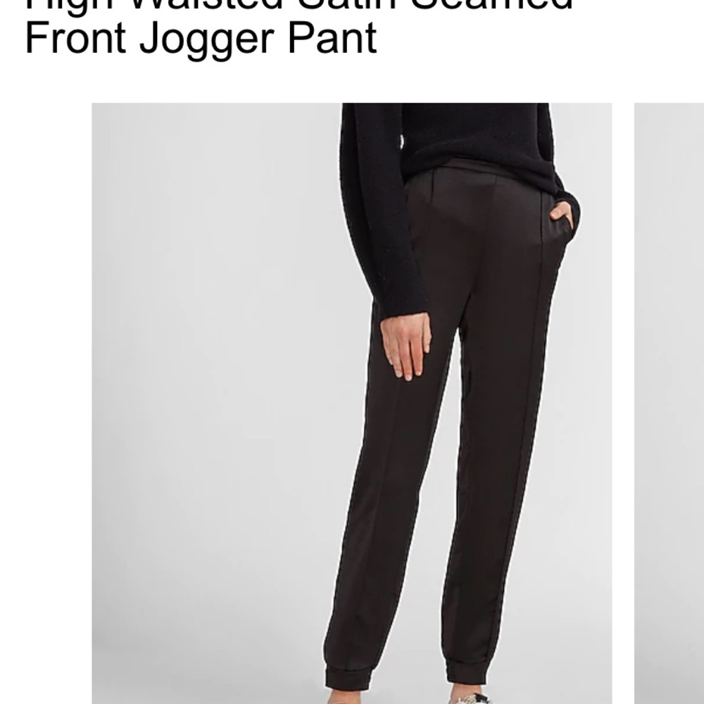 Express satin seemed joggers